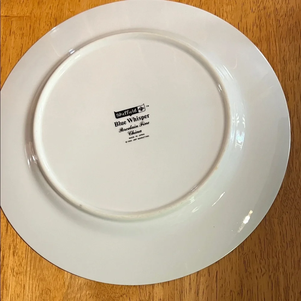 Vintage 1985 Sheffield Blue Whisper Fine China Dinner Plates 1 Plate